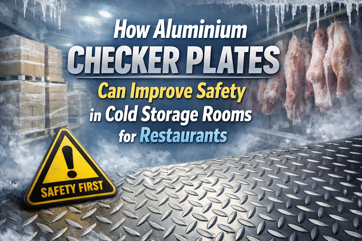 How Aluminium Checker Plates Can Improve Safety in Cold Storage Rooms for Restaurants